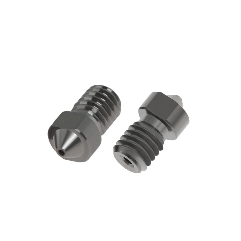 TWO TREES 6Pcs V6 Hardened Steel Nozzle 0.2/0.3/0.4/0.5/0.6/1.0mm J-Head Extruder Nozzle kit for 3D Printer
