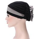 Women Muslim Stretch Turban Hat Winter Warm Hat Chemo Cap Hair Loss Head Scarf Wrap