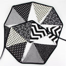 Black and White Cotton Fabric Bunting Flags Banner Baby Shower Outdoor Tent Decoration Shooting Tool