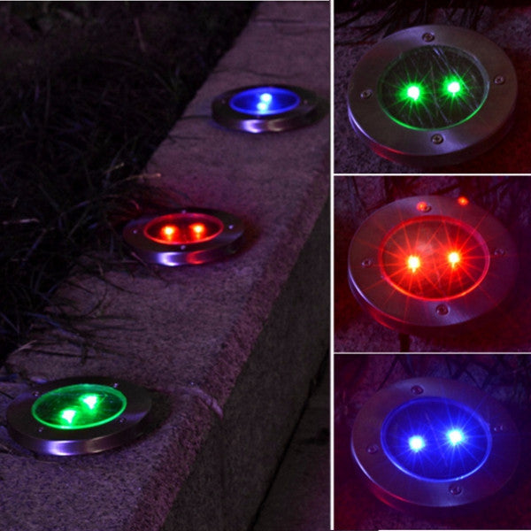 Solar Powered-led lamp Stainless Steel In Ground light for Outdooors Garden Path Deck