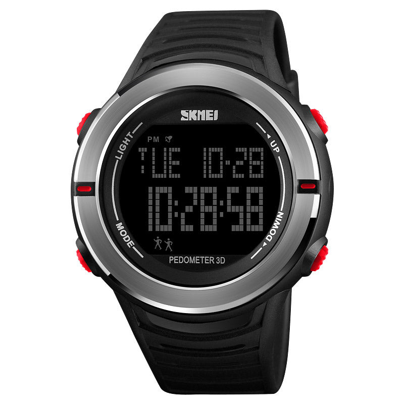 SKMEI 1322 Digital Watch Male Fashion Sport Multi-function Alarm Pedometer Wrist Watch