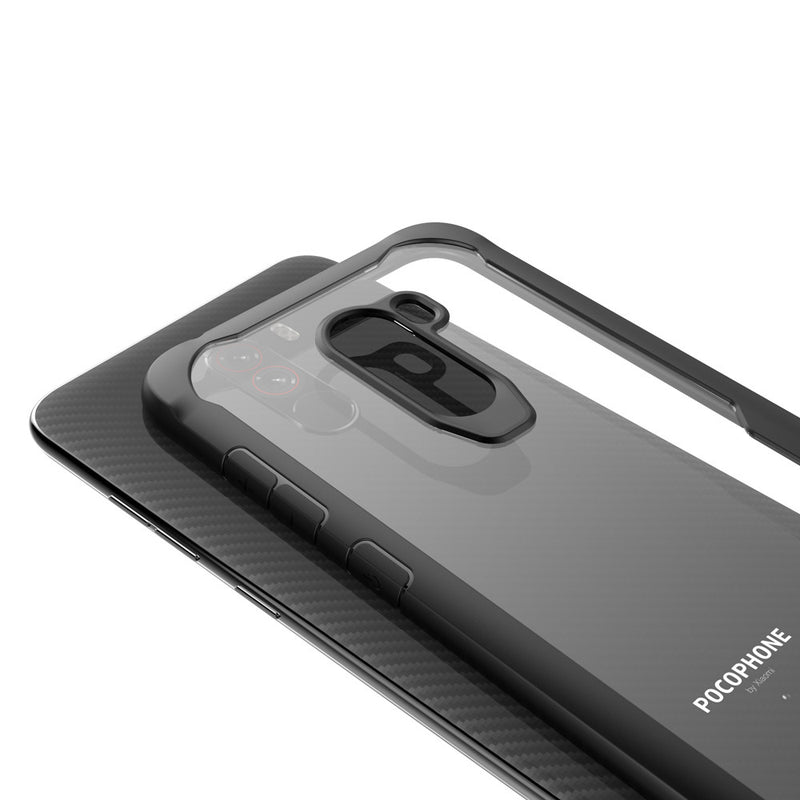Bakeey Transparent Shockproof Hard Back Cover Protective Case for Xiaomi Pocophone F1