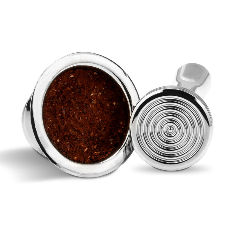 Stainless Steel Coffee Tamper For Refillable Reusable Capsule Cup Coffee Bean Press for Espresso/DOLCE/ILLY