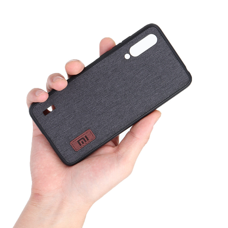 Bakeey Luxury Fabric Splice Soft Silicone Edge Shockproof Protective Case For Xiaomi Mi9 Mi 9 Lite / Xiaomi Mi CC9