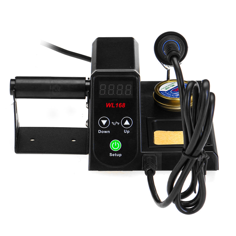 WL168 60W Soldering Station Professional Soldering Iron Station Tool Kit Adjustable Temperature 90-480C with Solder Wire Holder & Soldering Iron Holder