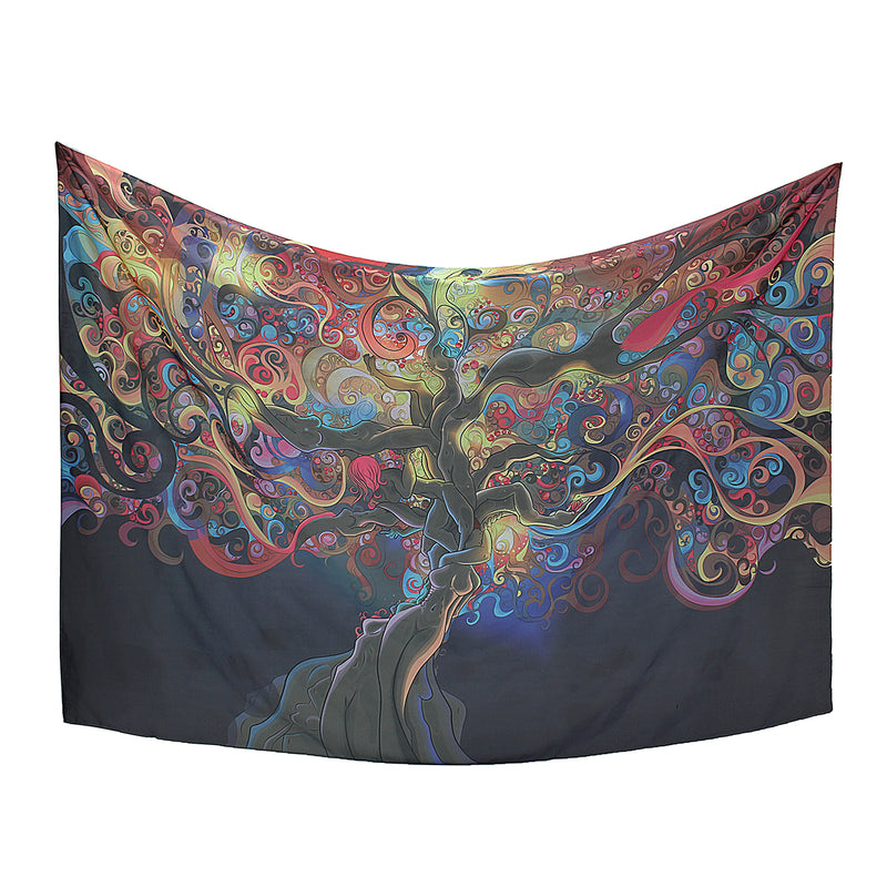 Tapestry Wall Hanging Psychedelic Tree Tapestries Bedspread Home Decoration