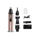 DSP 4 in 1 USB Charging Electric Nose Hair Trimmer Low Noise Nasal Hair Apparatus Multi-functional Nose Ear Hair Beard Eyebrow Shaver Hair Scraper