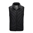Red/Black 5V USB Heated Vest Men Winter Electrical Heated Sleeveless Jacket Outdoor Hiking