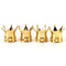 4pcs Tire Wheel Stem Air Dust Valve Cap Cover Crown Shaped Motorcycle Car Bike