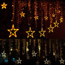 KCASA 2.5M 110-220V LED Star String Lights LED Fairy Light for Festival Christmas Curtain Decoration