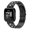 Bakeey H-type Diamond Stainless Steel Watch Band for Fitbit versa Smart Watch