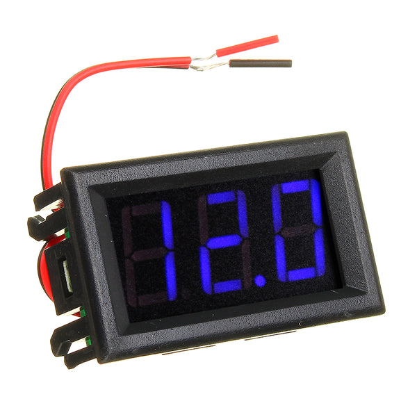 5pcs Blue 0.56 Inch Mini Digital Voltmeter DC 4.5V To 30V Digital Voltmeter Voltage Panel Meter For 6V 12V 24V Electromobile Motorcycle Car