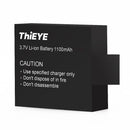 1100mAh 1080P 60Fps Li-ion Rechargeable Battery For ThiEYE T5 / T5e / T5Edge / E7