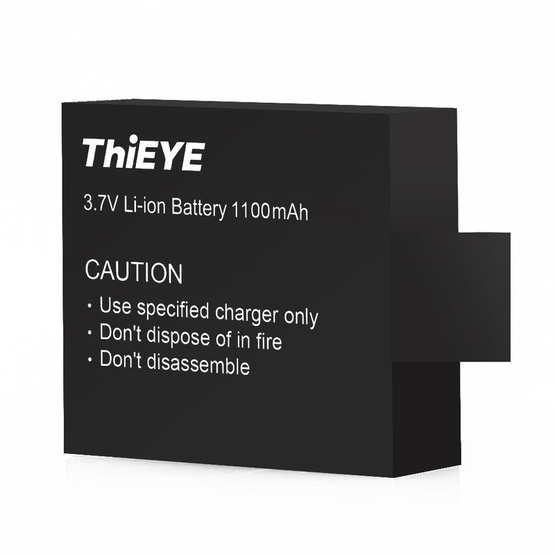 1100mAh 1080P 60Fps Li-ion Rechargeable Battery For ThiEYE T5 / T5e / T5Edge / E7