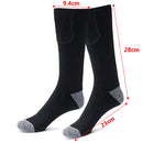 1 Pair Rechargeable Electric Heated Socks Cycling Skiing Winter Warmth Feet Foot Socks