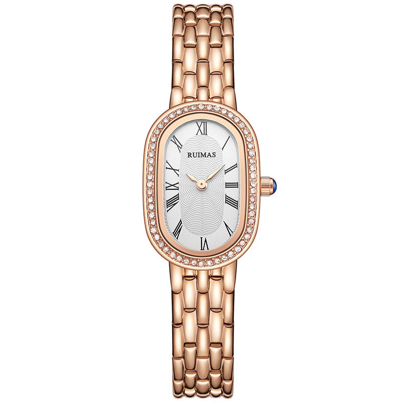 RUIMAS 558 Women Bracelet Watch Fashionable Roman Number Square Dial Quartz Watch