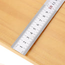 Drillpro 28mm Width Stainless Steel Straight Ruler 50/60cm Length With Locking Stop for Woodworking