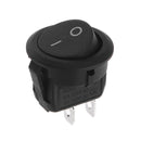 Excellway 10Pcs Rocker Switch ON/OFF 2 Position Round Boat Rocker Switch 6A/250V 10A/125V AC