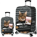 Honana 3D Spoof Cat Elastic Luggage Cover Trolley Case Cover Warm Travel Suitcase Protector