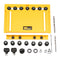 Wnew Woodworking 2 in 1 Cabinet Hardware Jig and Shelf Pin Drilling Jig with 5mm 6mm Drill Bits Set