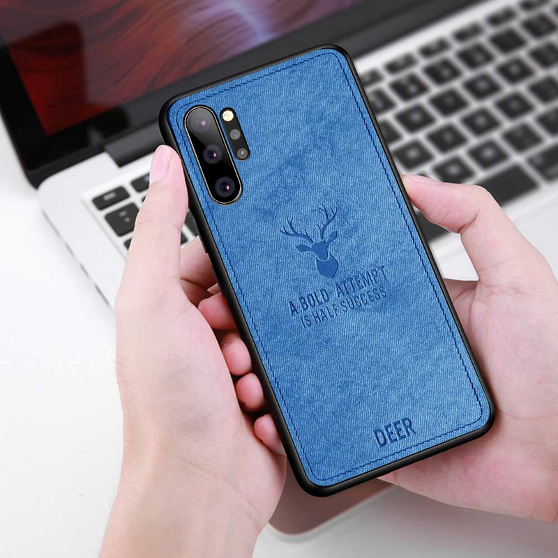 Bakeey Fabric Cloth Anti Fingerprint Protective Case For Samsung Galaxy Note 10 Plus/Note 10+ 5G