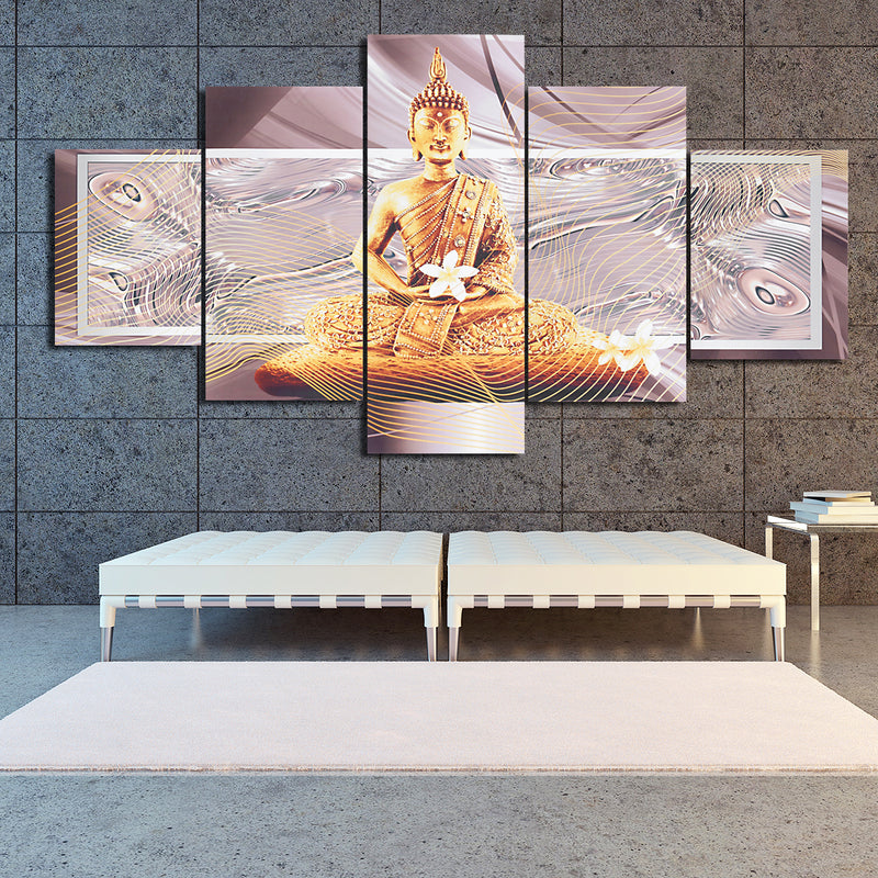 5 Pcs Unframed Canvas Print Paintings Picture Home Bedroom Wall Art Decorations