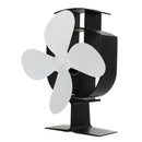 4 Blades Heat Powered Stove Fan for Log Burner Fireplace Eco Silent 6 Color