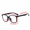 Fashion Men Women Square Full Frame Clear Lens Glasses PC Eyewear Frame Eyeglasse Glasses Frame