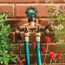 3/4 Inch 4 Way Brass Hose Faucet Manifold Water Segregator Garden Tap Connector Splitter Switcher Control Shut Off Valve