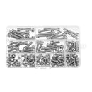 Suleve M5SP1 100Pcs M5 Stainless Steel 8-35mm Phillips Pan Head Machine Screw Washer Bolt Asortment