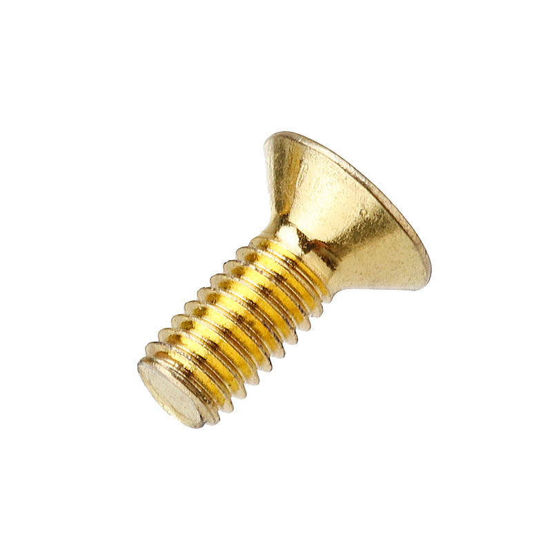 Suleve M4AH2 50Pcs Titanium Plated M4 Hex Socket Flat Countersunk  Head Screws Alloy Steel 12.9 Grade Screw Bolt M4*10