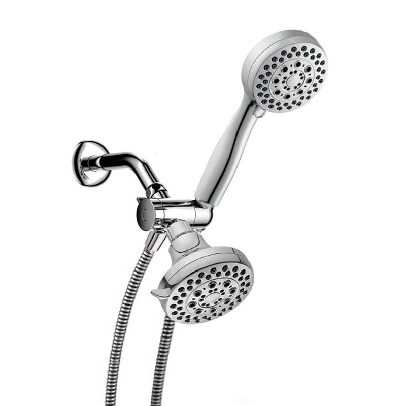 KCASA KC-SH03 Full-Chrome 5+5 Outlet Mode Luxury 2 in 1 Shower-Head & Handheld-Shower Head