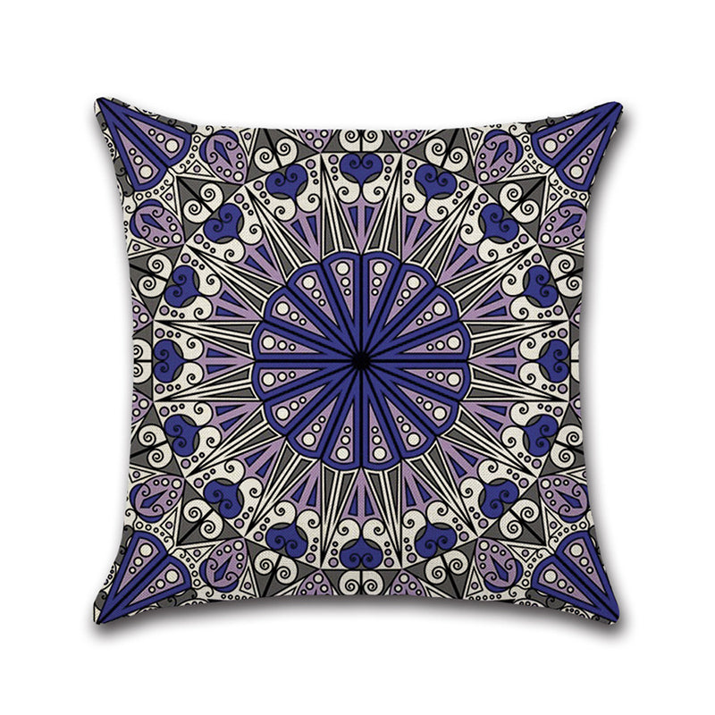 Mandala Middle East Armenia India Oriental Bliss Flower Arabesque Cushion Cover Sofa Pillow Case