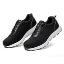 TENGOO Men's Ultralight Safety Shoes Steel Toe Work Sneakers Slip Resistant Breathable Hiking Climbing Running Shoes