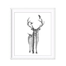 Miico Hand Painted Oil Paintings Simple Style Deer Family B Wall Art For Home Decoration Painting