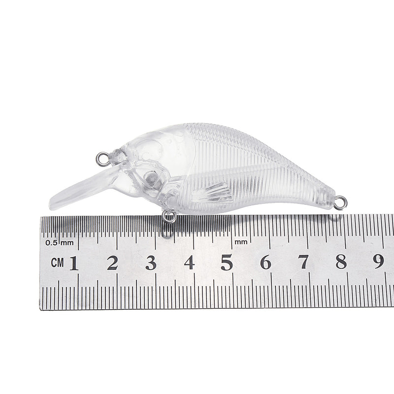 ZANLURE 10Pcs/Set 7.5CM 10.2G Unpainted Crankbait Saltwater Fishing Baits Wobbler Blank Fishing Lure