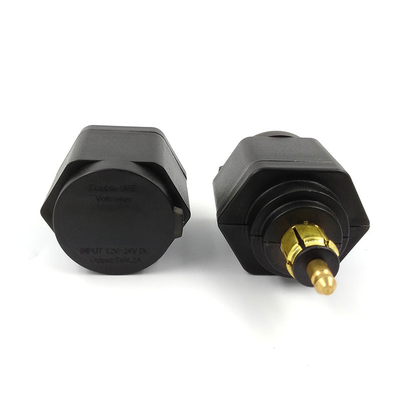 4.2A Dual USB Motorcycle Charging Digital Display Voltmeter Charger Vehicle For BMW
