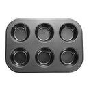 KCASA KC-OP01 6 Holes Stainles Steel Non-stick Muffin Cake Baking Oven Pan Cookie Tray Cup Cake Mold