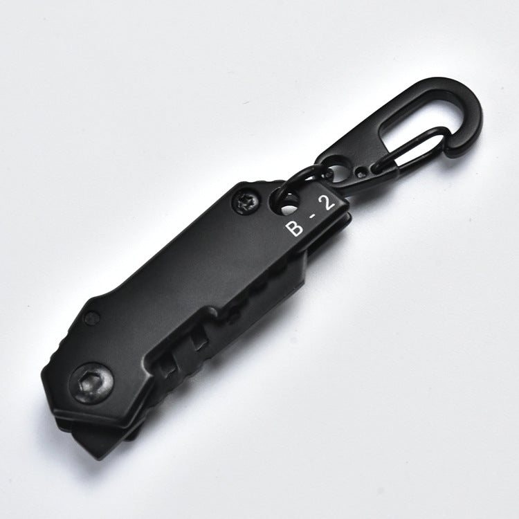 LAOTIE B2 100mm Mini Stainless Steel Folding Knife Outdoor Survival Tools Kit Hiking Climbing Hanging folding knife