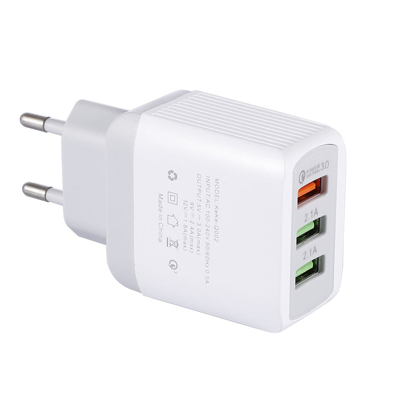 Bakeey Multi Port QC3.0 3A Fast Charging USB Charger Adapter For iPhone 8 Plus XS 11 Pro Oneplus 7T Pro Huawei P30 Pro Mate 30 5G