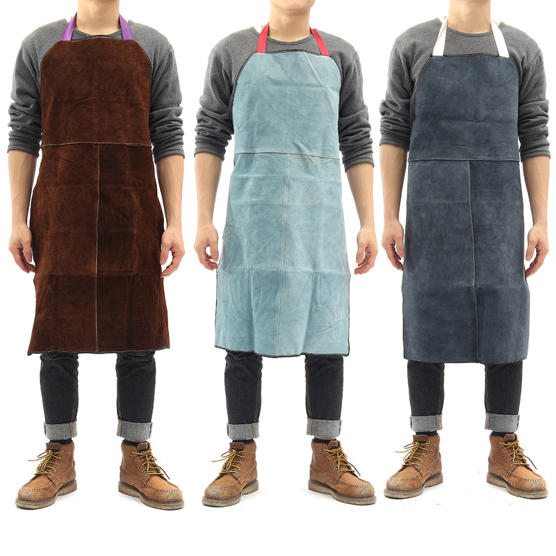 Welding Equipment Welder Heat Insulation Protection Apron Cow Leather 60x90cm