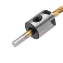Drillpro 4pcs 3mm-6mm 5 Flute Countersink Drill Bit Woodworking Chamfer Reamer Set