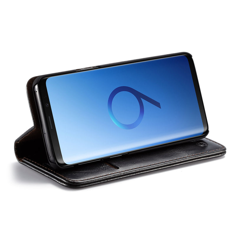 Caseme Wallet Kickstand Protective Case For Samsung Galaxy S9 Magnetic Flip Card Slots