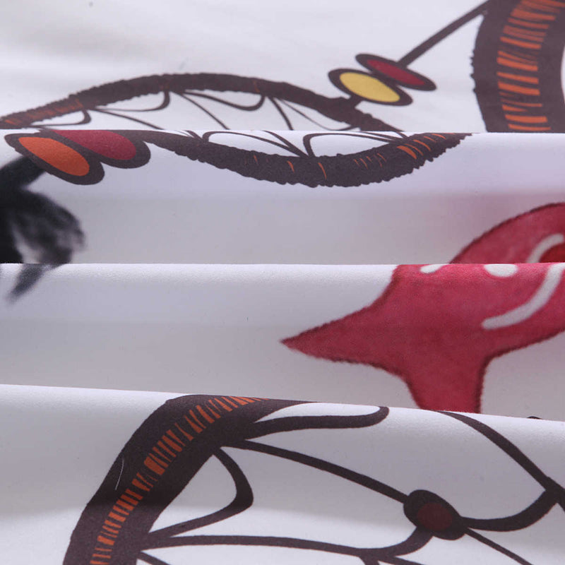 3 PCS Bedding Sets Campanula Printing Quilt Cover Pillowcase For Queen Size