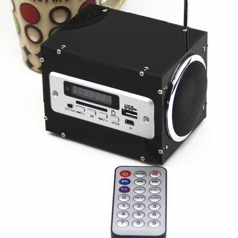 DIY 2x3W Multi-function bluetooth Wireless Small Power Amplifier Speaker Kit With MP3 AUX Radio