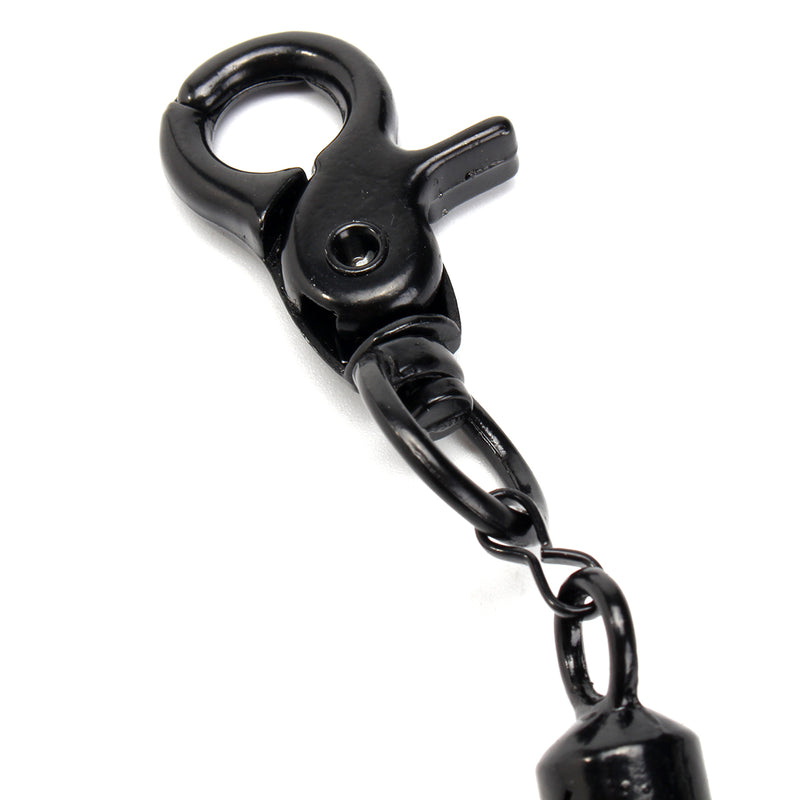 Punk PU Leather Biker Keychain Key Jeans Wallet Belt Chain Hip-hop Clasp Keyring