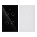 Type 120 AC 100-250V 4 Way WiFi Smart Home Wall Touch Switch Work With Alexa Google Assistant IFTTT