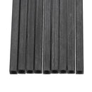 10Pcs/Set 400mm Square Carbon Fiber Tube Pure Carbon Hollow Square Pipe Matt Surface for RC Airplane DIY Tool