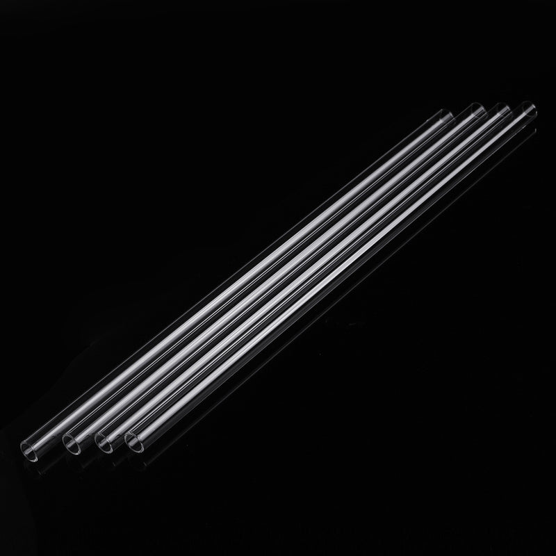 4Pcs Thick Wall Borosilicate Glass Blowing Tube 300mm x 10mm x 1mm
