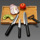 KCASA KC-CF007 Black Ceramic Knife Sets Kitchen Cutlery Rust Proof Chef Knife Slicer Peeler Cutter